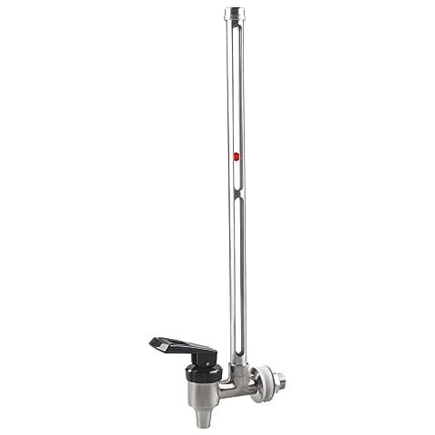 MUGLIO 13-inch Sight Glass Spigot with Clear View Water Level Stainless Steel Sight Glass Spigot with Berkey Big, Royal Gravity-fed Water Filter System and other Gravity Filter Tank Cover