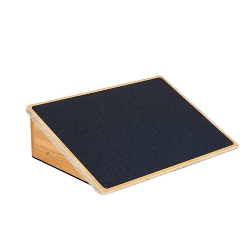 Tabla inclinada para estiramiento de pantorrillas de madera miniatura 1