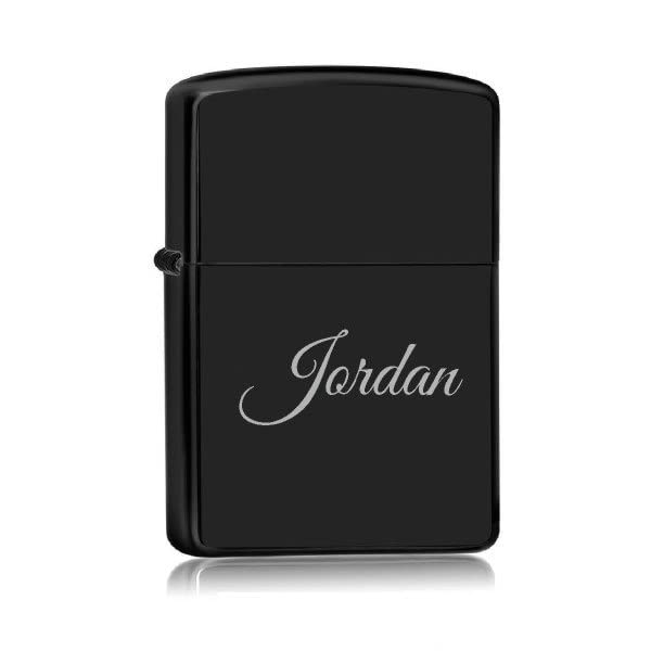 Briquet Noir Avec Nom - Jordan