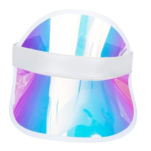 Chapeau de soleil à large bord UV pour enfants casquette visière rose en PVC