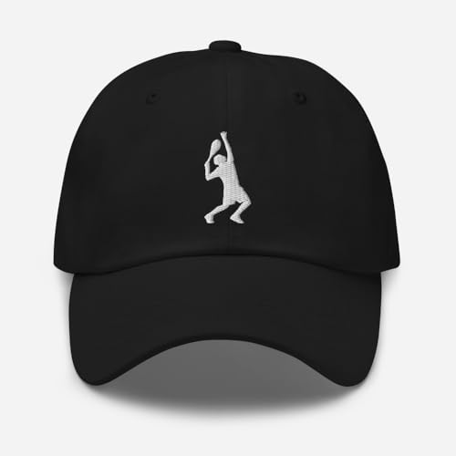 Roger Federer Tennis White Silhouette Classic Adjustable Hat
