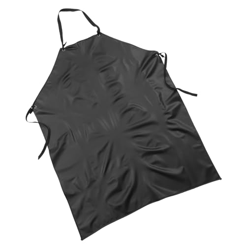 LIFKICH Extra Thick Apron Cooking Apron Barber Apron House Cleaning Apron Chemical Apron Unisex Kitchen Apron Dog Grooming Apron Gardening Apron Dishwasher Apron for Restaurant Pvc Black