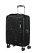 American Tourister Ellipso - Handgepäck Koffer 55 x 40 x 20 cm - Hartschalen Kabinentrolley für die meisten Airlines inkl. Ryanair und EasyJet - 4 Rollen, TSA-Schloss, Leicht - 32 L - Schwarz
