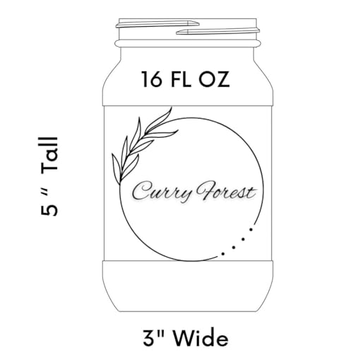 Curry Forest Dried Leaves 0.4 OZ ( 11.3 g ) 16 OZ Jar | 100% Natural Flavorful Whole Leaves | Product of U.S.A | Air Dried Leaves | Kari Patta | Aromatic Natural Herbs | Vegan