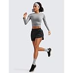 CRZ YOGA Dolphin Athletic Shorts for Women 3" - High Waisted Quick Dry for Running Workout Gym Track with Zip Pocket - Image 4