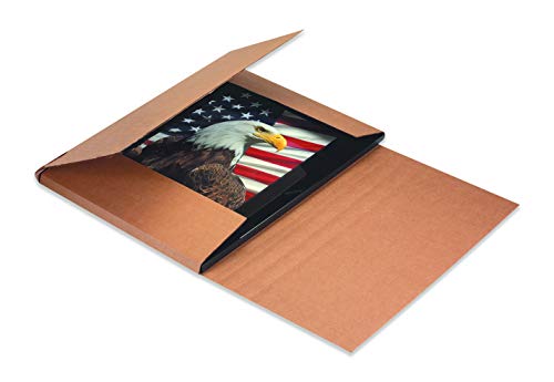 Boxes Fast Bfm1181K Corrugated Cardboard Easy-Fold Mailers, 11 1/8 X 8 5/8 X 1 Inches, Fold Over Mailers, Adjustable Die-Cut Shipping Boxes, Multi-Depth, Large Kraft Mailing Boxes (Pack Of 50) #TOP2
