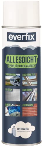 Everfix Spray Bitumeux Tout Usage, Spray d'Etanchéité, A Base de Plastique Liquide, Plastique Liquide Anti-Fuite 500 ml, Blanc Crème