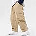 Kids Cargo Pants Casual Elastic Waist Trousers Boys Girls Comfort with Pockets Cargo Pants Fashion Spring Trousers E-329 Khaki Boyyy Girrll Year 12 Years 13 Years