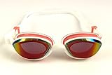 Snake & Pig Basilisk Swimming Goggles, Comfortable Fit for Adult Men Women Youth Kids Children (Pink and White)