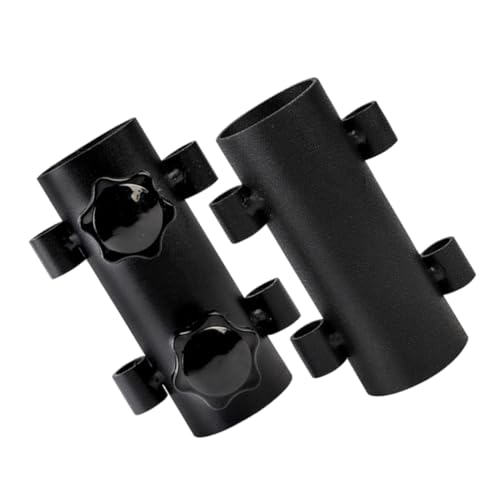 OFFSCH 2pièces Support De Tige De Tente Réglable Base De Mât De Parasol De Camping Support Fixe Tube De Poteau Auvent Coupe-Vent Fournitures De Tente