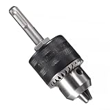 Bohrfutter mit Schlüssel, 0,5 mm - 13 mm, auf Rundschaftadapter mit /2 Zoll 20UNF-Gewinde, Hartstahl, Elektroschlüssel zum Bohrkonverter für Stufen-Bits