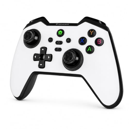 Genesis Mangan 400 Manette de jeu sans fil (PC/Switch/téléphone portable) Blanc