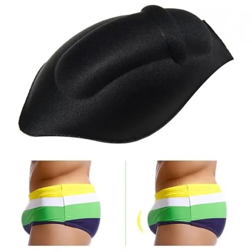 Generic 3PC Men's Enlarge Enhancing Cup Sponge Pad for Swimming Trunk Swimwear Shorts, Enjoy Others' Envy or Admiration Eyes(Black)2