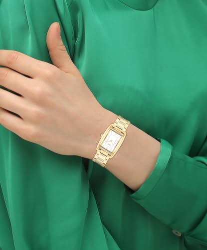 Image of Coach Reese Women's Watch - 2H Quartz Tank Watch with Crystal-Set Link Bracelet - Water Resistant 3 ATM /30 Meters - Gift for Her - Premium Fashion Timepiece for Every Occasion - 24mm