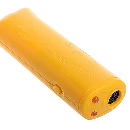 Coleira de cachorro-Ultrasonic LED Dog Repeller Trainer Pet Dog Rumbling Equipment Lanterna 2800mcd