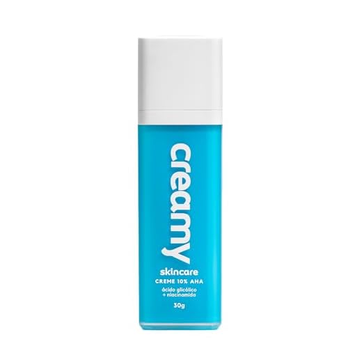 Creamy Creme Renovador Ácido Glicólico 30g | Melhora a Textura da Pele | Previne e Corrige Linhas Finas | Reduz Poros Dilatados | Hidratação Profunda | Controla o Brilho e a Oleosidade | Para Todos os Tipos de Pele
