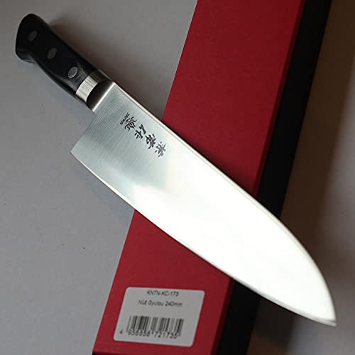 ASIAN GUYTOU - nóż szefa kuchni i stal szlachetna AUS-10 i uchwyt westernowy z trzema nitami i ostrzem 240 mm