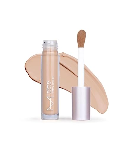 HOUSE OF MAKEUP Matte Concealer For Dark Circles,Pigmentation|Non-Crease,Non-Cakey|Long Wear,Waterproof,Sweat-Proof|Full Coverage Concealer For Oily Skin|For Face MAKEUP|6 ML (D01 - Deep Skin Tone)