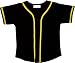 DIGITMON Kids Baseball Jersey Button Down Premium Hip Hop T Shirts Uniform BLACKYELLOW 6-Month Infants