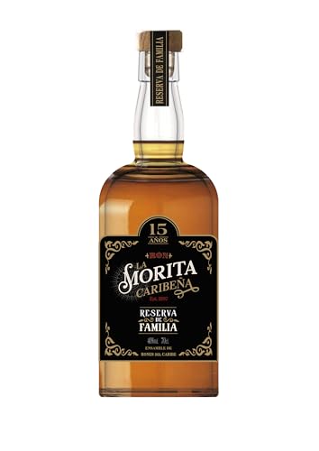 Acha - La Morita Caribena Ron - 700 ml. Tradición y Carácter en Cada Sorbo. (La Morita Caribena 15 años RESERVA FAMILIA)