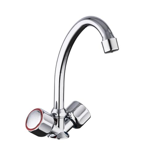 Mitigeur d'eau chaude et froide classique en alliage d'aluminium durable Chrome B R40109 - 2