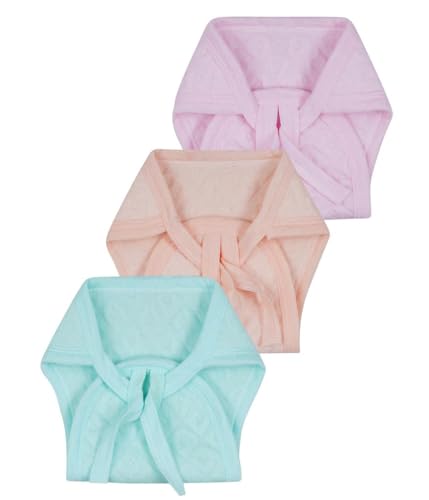 Image of AmBaby Super Absorbent Baby Nappies Langot Adjustable Washable Reusable Soft Hosiery Cotton Cloth Diapers Nappy with 3 Layers Unisex Baby Langoti fits 0-6 Months - Pack of 8