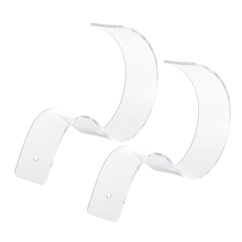 CHILDWEET 1set Clear Acrylic Belt Display Stand Sturdy Belt Rack Organizer for Store and Closet Curved Design for Space Saving Premium Quality 2pcs