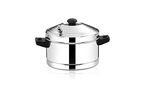 Butterfly Stainless Steel Idli Cooker, Idly Maker Set with 4 Plates, 16 idlies, Silver, Standard