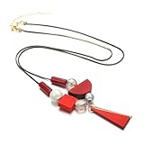 Collares y colgantes para mujer/declaración/cuentas/vintage/dama/largo/collar de madera para mujer, joyería de moda