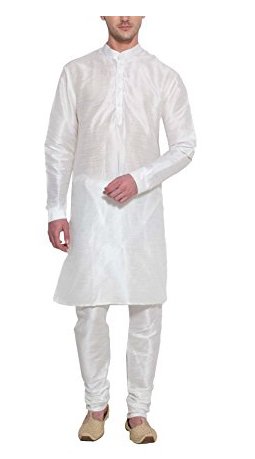 Kurta churidar de mezcla de seda para bodas y eventos formales