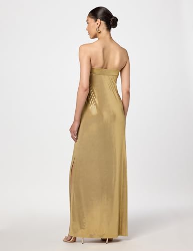 Image of Norma Kamali Women's Strapless Tailored Side Slit Gown