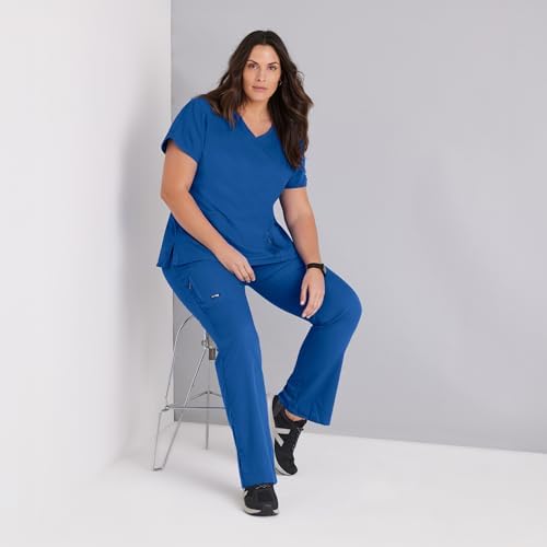 BARCO Grey's Anatomy Scrubs - Mia Scrub Pant for Women, Elastic Back Waist, Mid-Rise Shaped Leg Women's Scrub Pant