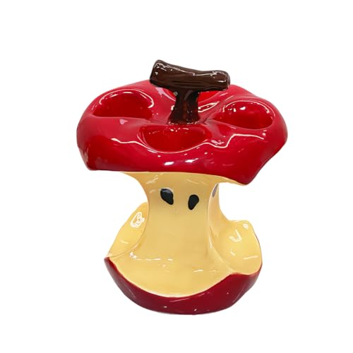 WAIT FLY Apple Core Ceramic Toothbrush Holder Pen Pencil Holder