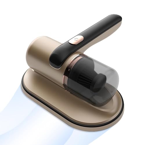 コードレス掃除機ベッドダニ除去、UVライト付き軽量クリーナーマシン、2つのスピード、ワイヤレスハンドヘルドディープマットレス掃除機、ソファ、カーペットクリーニング用 (Color : Purple)