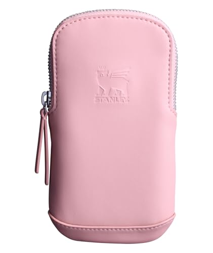 STANLEY Cross Bottle Essentials Case Midi | Phone, Wallet, Keys Holder for Water Bottle | Faux Leather Accessory Pouch for Carry All Strap | Tumbler Cup Accessories | BPA-Free | Rose Quartz