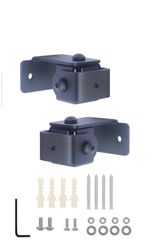 Image of SWM-D2-2H -5P - Speaker Wall Mount Stand - Bracket 5 Nos for 5 mm & inch Thread Hole /Keyhole Speakers Universal Speaker Stand (2 Hole clamp)