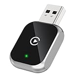 Junboer Mini Wireless Carplay Adapter for iPhone - Carplay Wireless Adapter Car Play Dongle Bluetooth, Compatible with iPhone iOS 10+, [2025 Upgraded] Silver