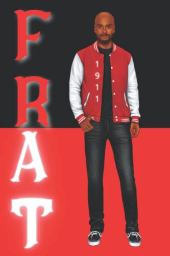 Black Bald man with Goatee and Red and White 1911 Athletic Jacket: Blank Lined Journal/Notebook/Lyric Book