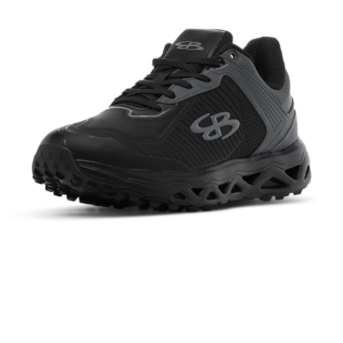 Boombah Victor Pro Mens Turf Black-Charcoal-Black-Black - Size 11