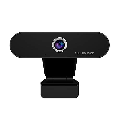 iAmotus Webcam 1080P, Webcam PC con Micrófono de Reducción de Ruido, para videollamadas, cámara de computadora portátil para videollamadas Flexible y Ajustable, Compatible con Windows, Android, Linux