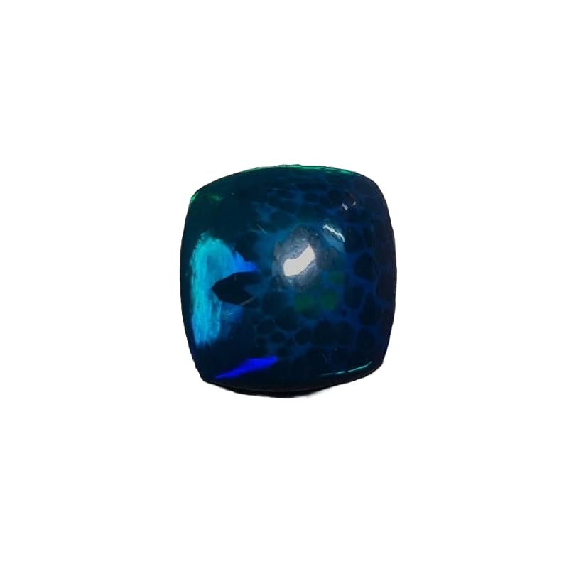 Opale éthiopienne noire authentique en cabochon pour remplacer une pierre de bague