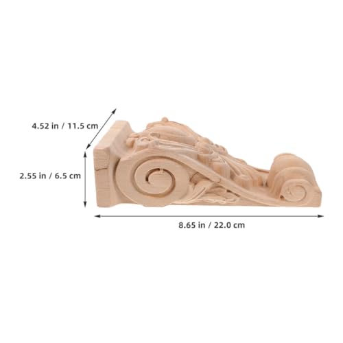 Ménsula de madera para decoración clásica Healeved columna romana duradera 2