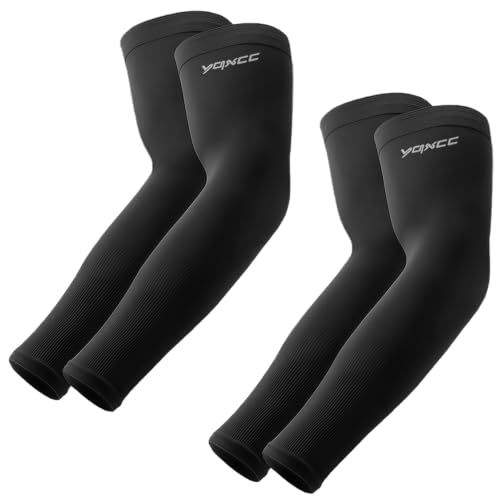 Image of YQXCC Arm Sleeves Cooling UV Sun Protection Sport Compression for Men Women