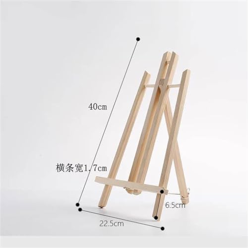 Solid Wood Easel Tripod Foldable Fe Easel Table Easel Portable Painting Rack(Medium) image 4