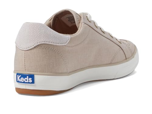 Keds Center 3 Lace Up, Sneaker Womens, Oatmeal Textile, 9.5 Medium
