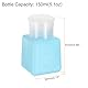 QUARKZMAN 2pcs Lösungsmittel-Alkohol-Spender 150ml(5.1oz) Drucktyp ESD-Sicherer Anti-Spritz-Flüssigkeitsspender-Pumpe mit Versiegelungskunststoffdeckel für Alkohol, Nagellack, Blau.