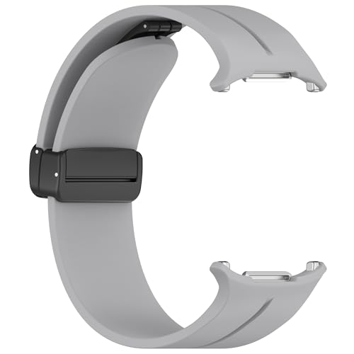 Image of YODI Magnet buckle watch strap band Compatible with Samsung Galaxy Watch 7 Ultra Band 47mm Smartwatch, Silicone Sport Strap Fit for Samsung Galaxy Watch Ultra Band (GREY)
