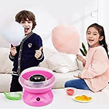 Jukmen Candy Maker Machine Electric Sugar Floss Homemade Hard & Sugar Free Candy with Detachable Splash Guard + Sugar Spoon+ 10 Bamboo Sticks for Kids, Carnival Party, Kitchen Bakery Snacks || MULTI