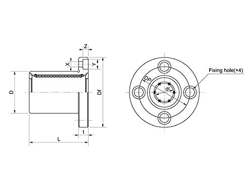 Cuscinetto Liscio Con Flangia - SFPM Series - PBC Linear - In Alluminio / In Alluminio - Foto 11