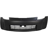 Suitable for Front Bumper Cover Compatible with 2003-2006 Nissan 350Z Base, Track, Touring, and Performance Coupe - New Primed, No Sensor Holes - OEM Replacement Part 62022CD040 NI1000201